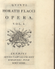 Quinti Horatii Flacci opera, ed. Pine, portada